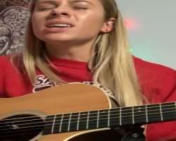 She can also play the guitar.